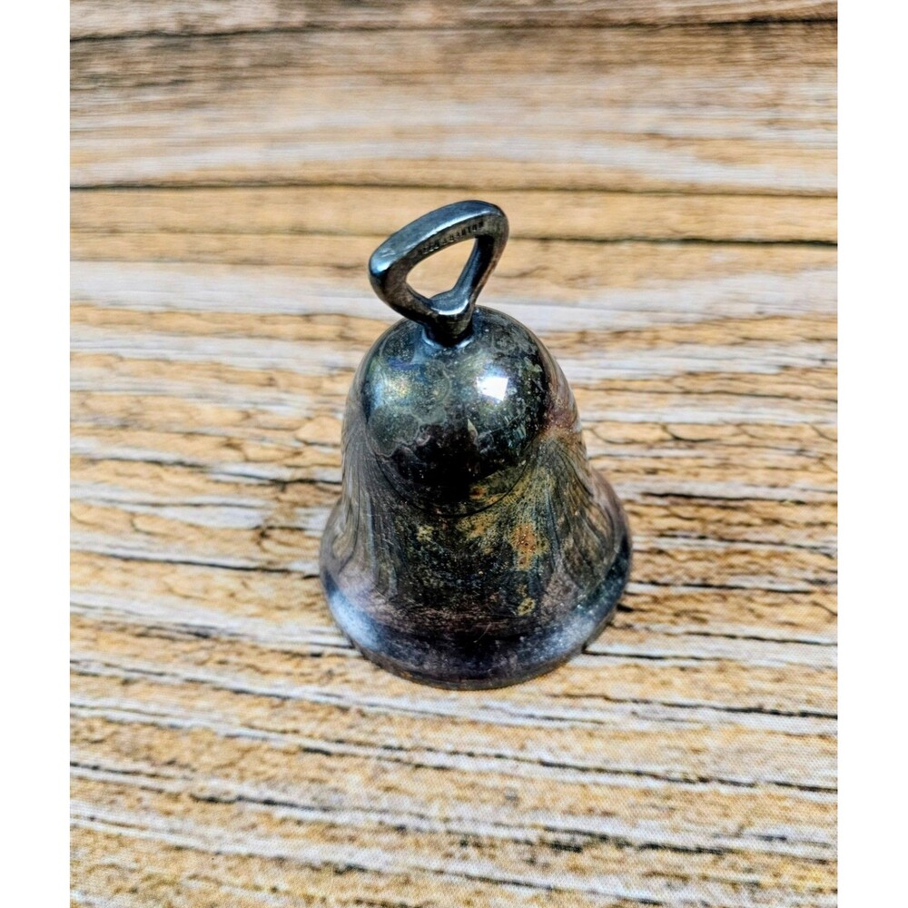 Vintage 1978 New Hampshire Handmade Silver Plated Bell 3"